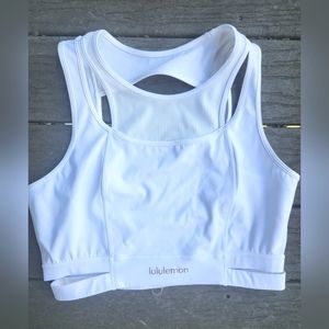 Lululemon Double Tap Bra White